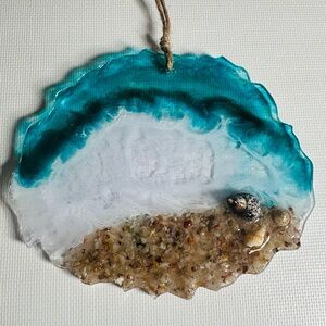 Coastal Resin Art Wall Hanging